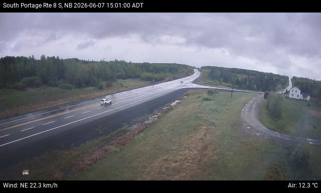 Web Cam image of South Portage (NB Highway 8)