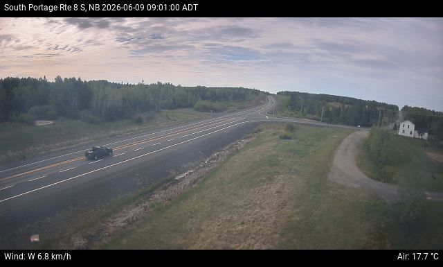 Web Cam image of South Portage (NB Highway 8)