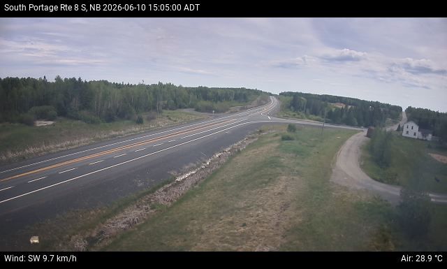 Web Cam image of South Portage (NB Highway 8)