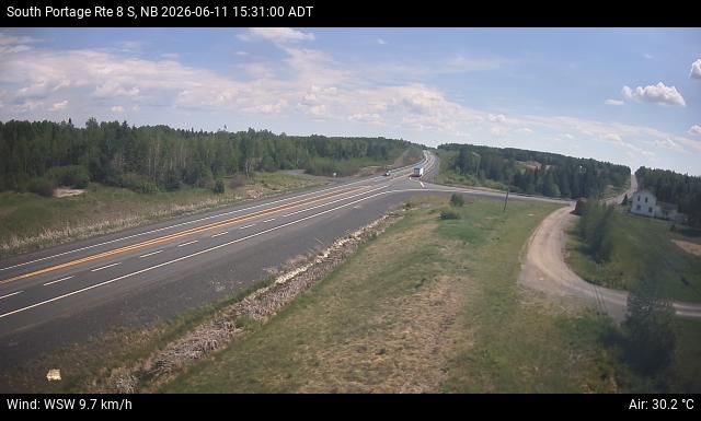 Web Cam image of South Portage (NB Highway 8)