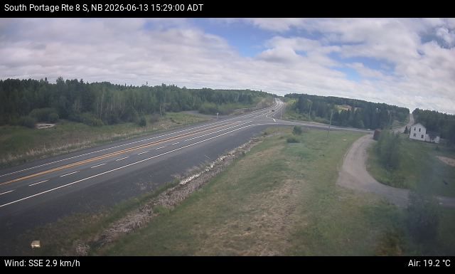 Web Cam image of South Portage (NB Highway 8)