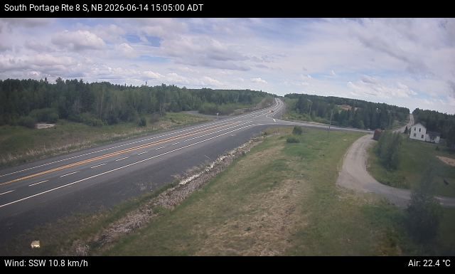 Web Cam image of South Portage (NB Highway 8)