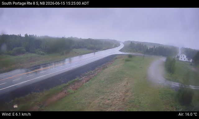 Web Cam image of South Portage (NB Highway 8)