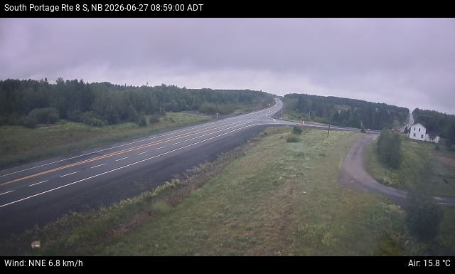 Web Cam image of South Portage (NB Highway 8)