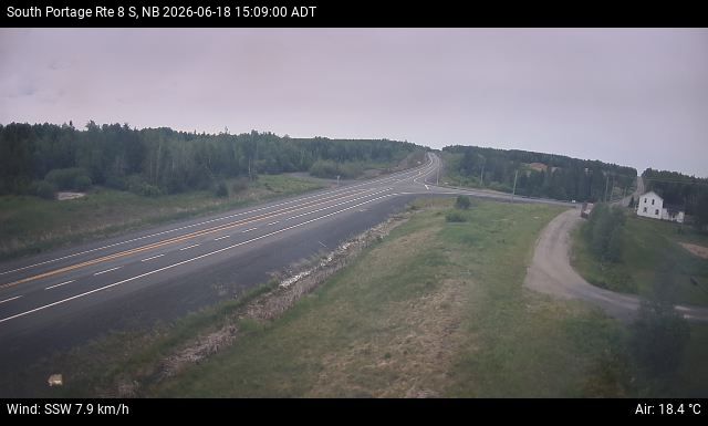 Web Cam image of South Portage (NB Highway 8)