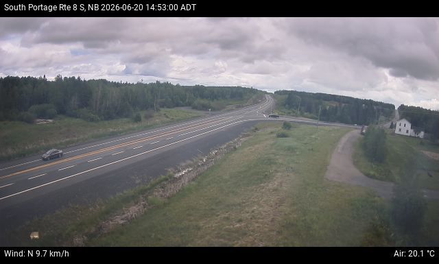 Web Cam image of South Portage (NB Highway 8)