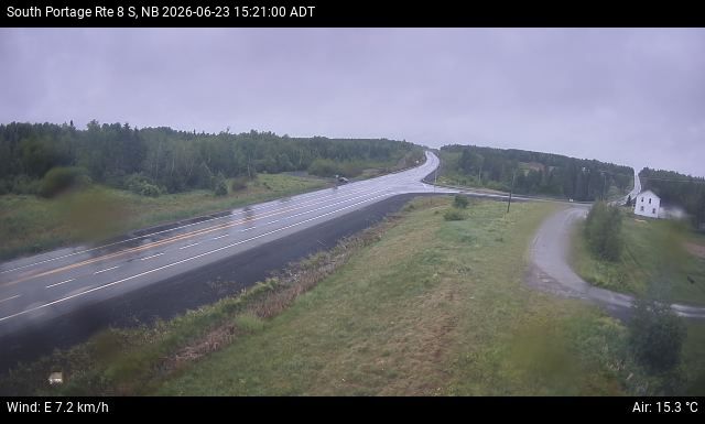 Web Cam image of South Portage (NB Highway 8)