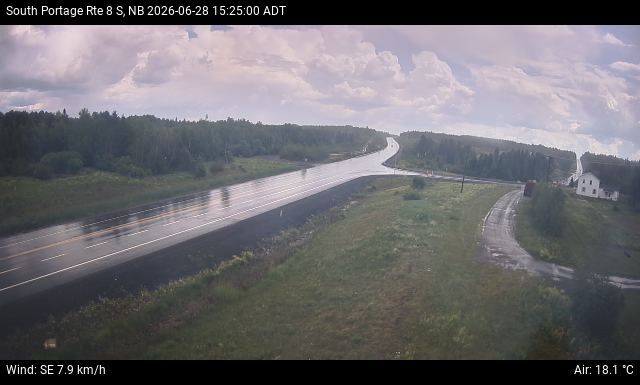 Web Cam image of South Portage (NB Highway 8)