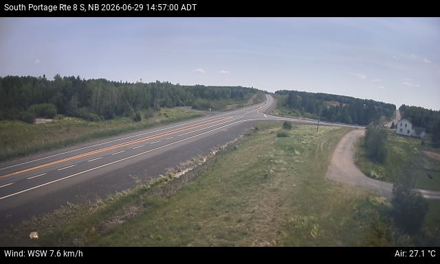 Web Cam image of South Portage (NB Highway 8)
