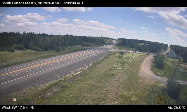 Web Cam image of South Portage (NB Highway 8)