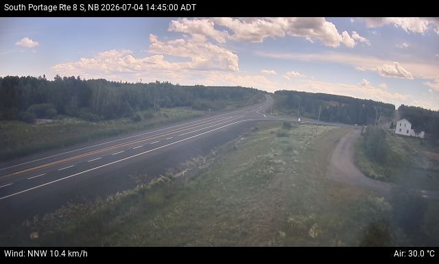 Web Cam image of South Portage (NB Highway 8)