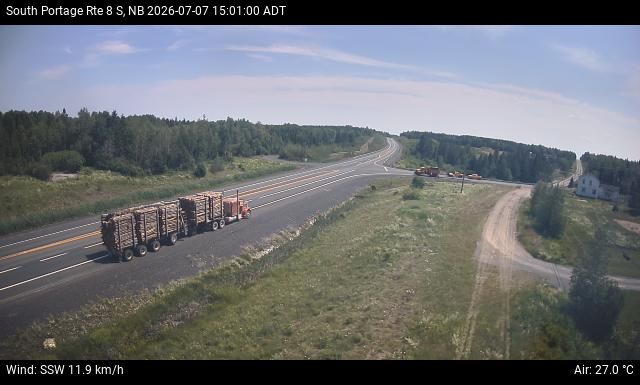Web Cam image of South Portage (NB Highway 8)