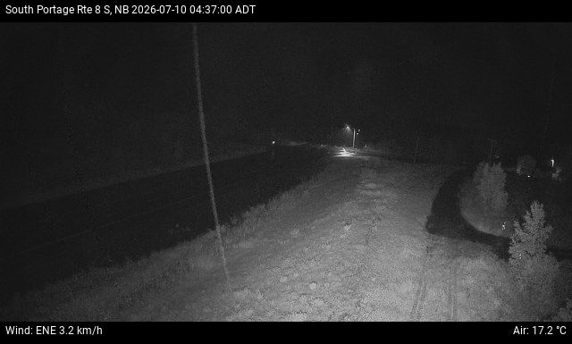 Web Cam image of South Portage (NB Highway 8)
