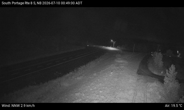 Web Cam image of South Portage (NB Highway 8)
