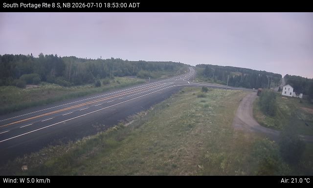 Web Cam image of South Portage (NB Highway 8)