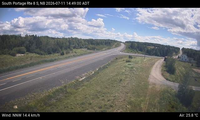 Web Cam image of South Portage (NB Highway 8)
