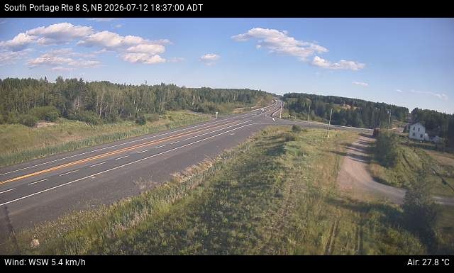 Web Cam image of South Portage (NB Highway 8)