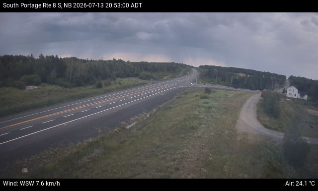 Web Cam image of South Portage (NB Highway 8)