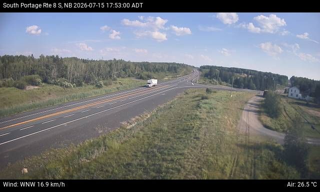 Web Cam image of South Portage (NB Highway 8)