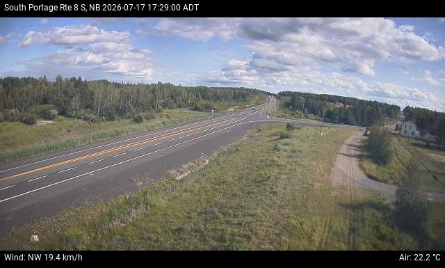 Web Cam image of South Portage (NB Highway 8)