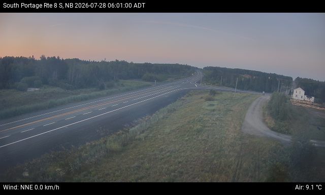 Web Cam image of South Portage (NB Highway 8)