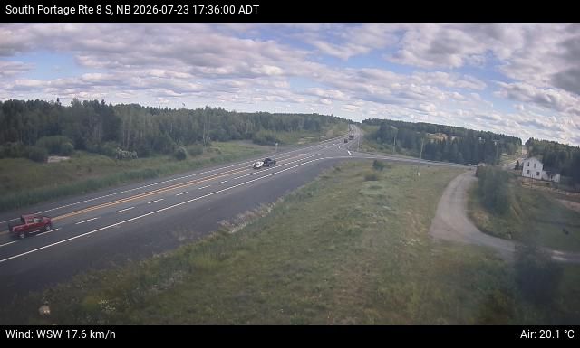 Web Cam image of South Portage (NB Highway 8)