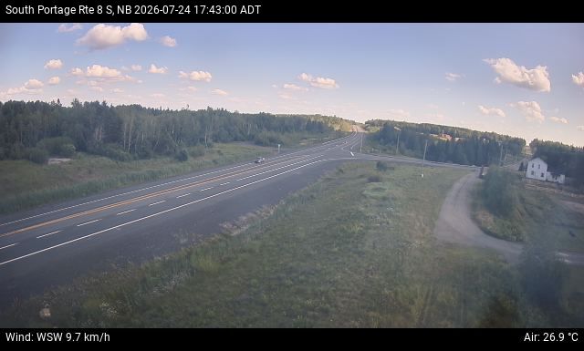 Web Cam image of South Portage (NB Highway 8)