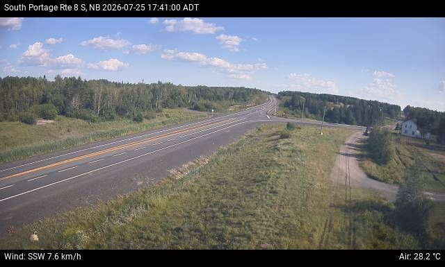 Web Cam image of South Portage (NB Highway 8)