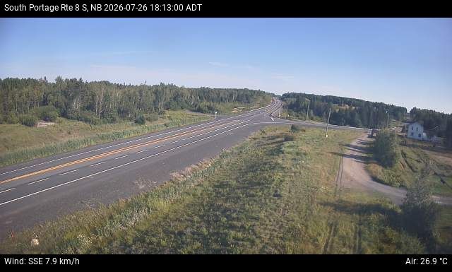 Web Cam image of South Portage (NB Highway 8)