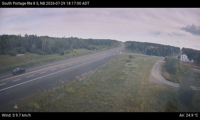 Web Cam image of South Portage (NB Highway 8)