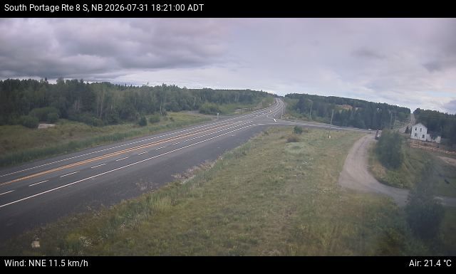 Web Cam image of South Portage (NB Highway 8)