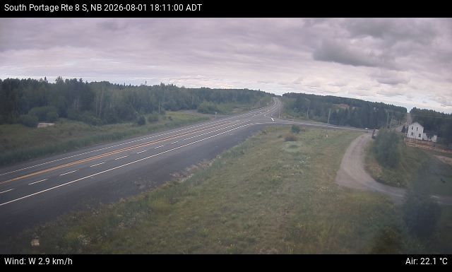 Web Cam image of South Portage (NB Highway 8)