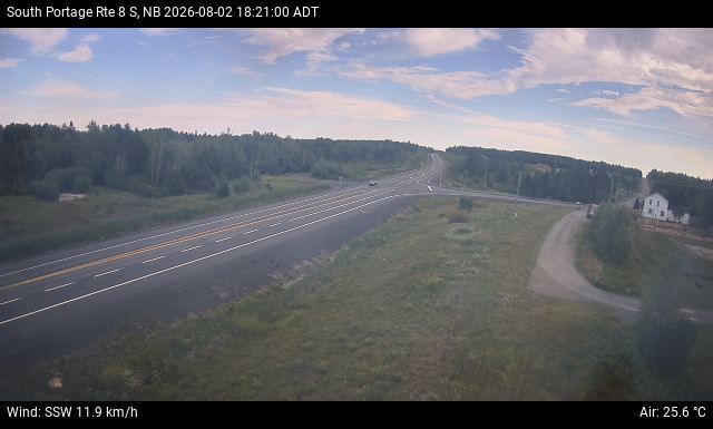 Web Cam image of South Portage (NB Highway 8)