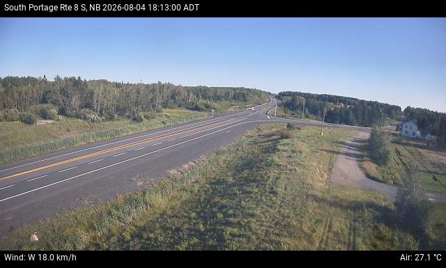 Web Cam image of South Portage (NB Highway 8)