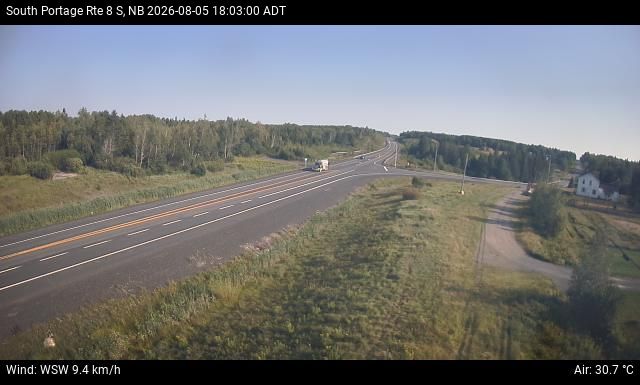 Web Cam image of South Portage (NB Highway 8)