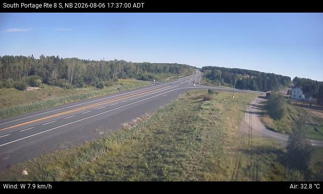 Web Cam image of South Portage (NB Highway 8)