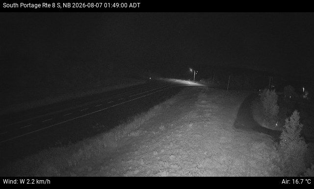 Web Cam image of South Portage (NB Highway 8)