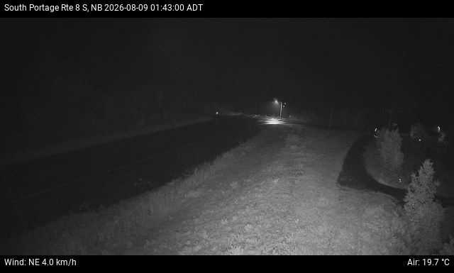Web Cam image of South Portage (NB Highway 8)
