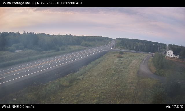 Web Cam image of South Portage (NB Highway 8)