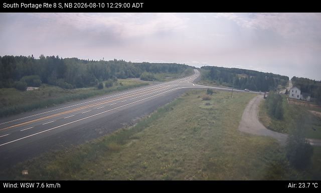 Web Cam image of South Portage (NB Highway 8)