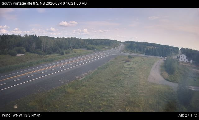 Web Cam image of South Portage (NB Highway 8)