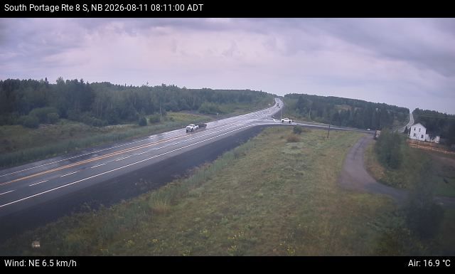 Web Cam image of South Portage (NB Highway 8)