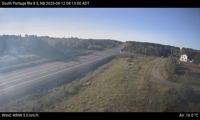 Web Cam image of South Portage (NB Highway 8)