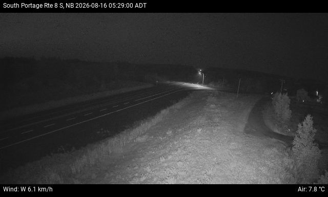 Web Cam image of South Portage (NB Highway 8)