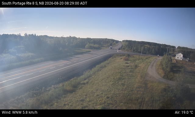 Web Cam image of South Portage (NB Highway 8)