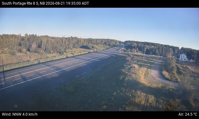 Web Cam image of South Portage (NB Highway 8)