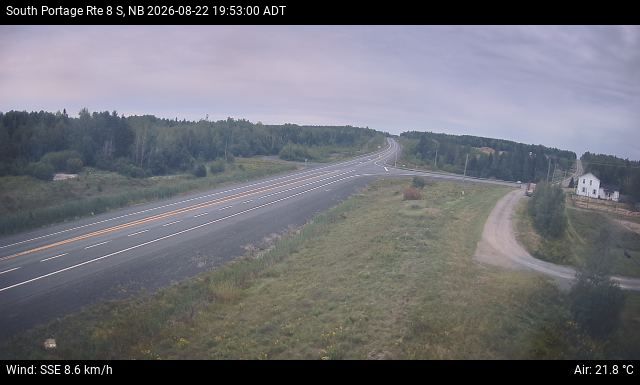 Web Cam image of South Portage (NB Highway 8)