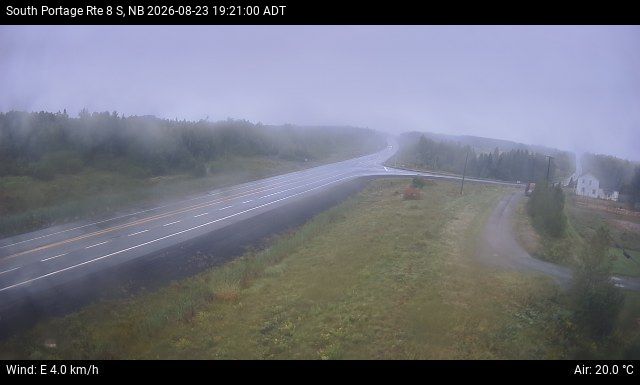 Web Cam image of South Portage (NB Highway 8)