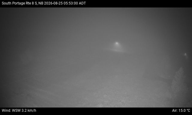 Web Cam image of South Portage (NB Highway 8)