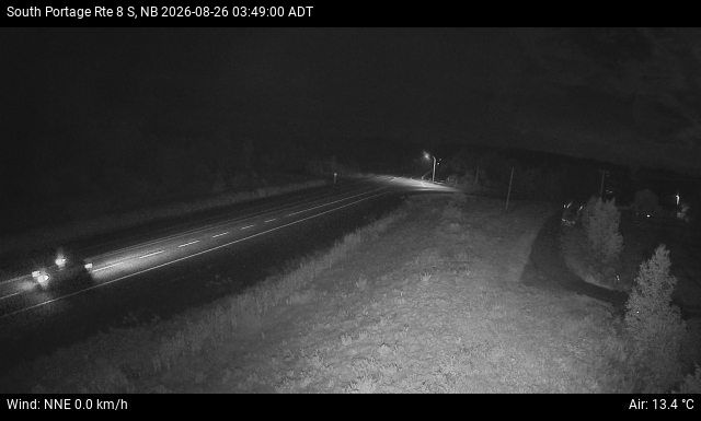 Web Cam image of South Portage (NB Highway 8)